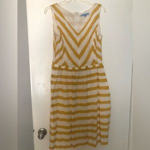 Antonio Melani, Yellow stripe summer dress, Size 10
